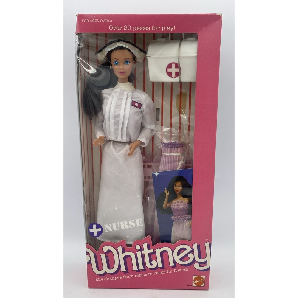 Vintage 1987 Nurse Whitney Barbie Doll #4405 Mattel MISB - Steffie Face Brunette